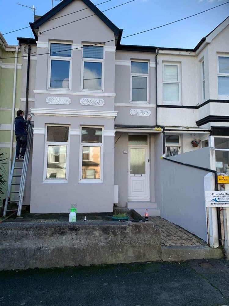 Completed roof replacement project in Dawlish