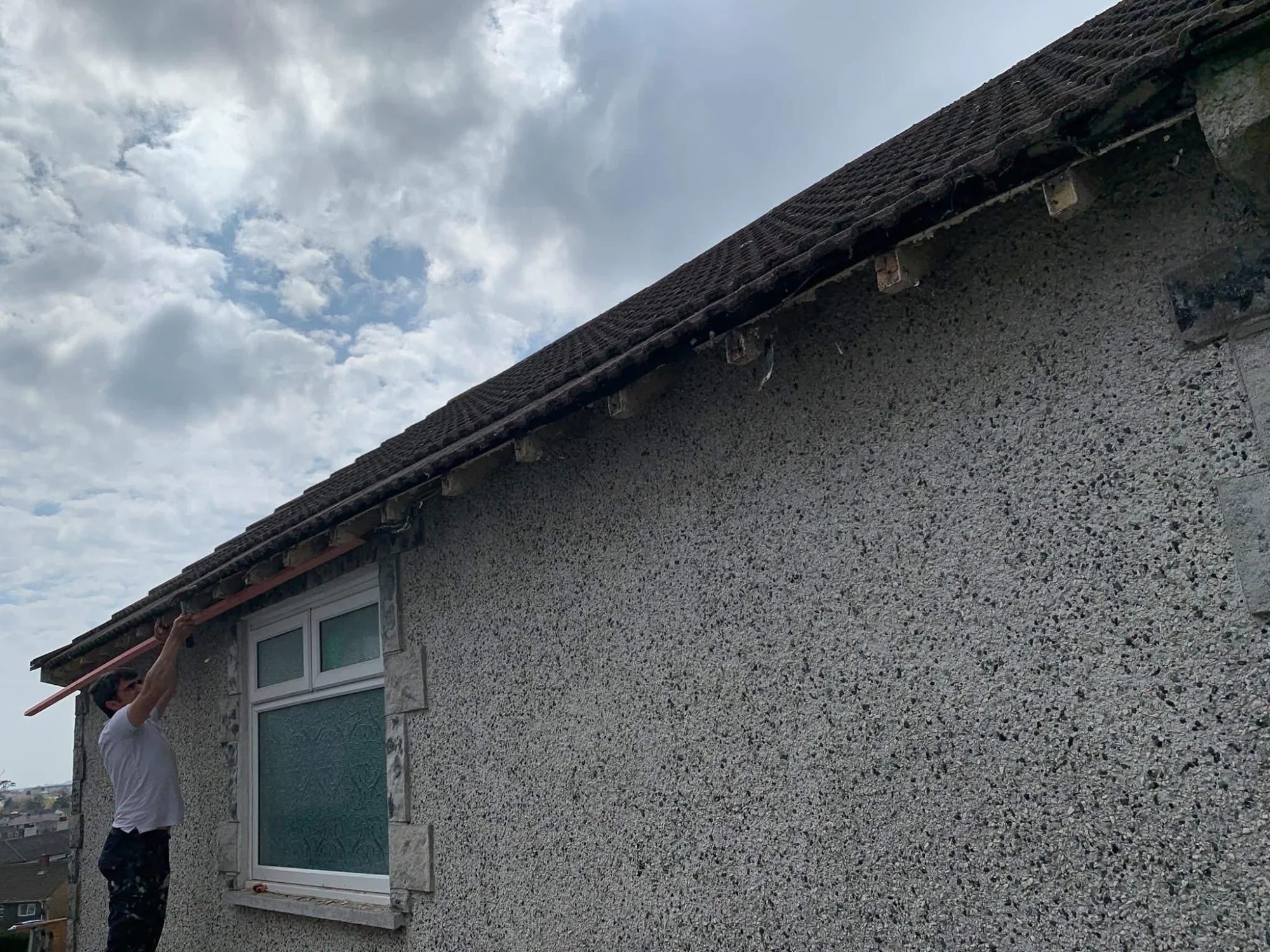 Storm damage roof repairs in Dawlish
